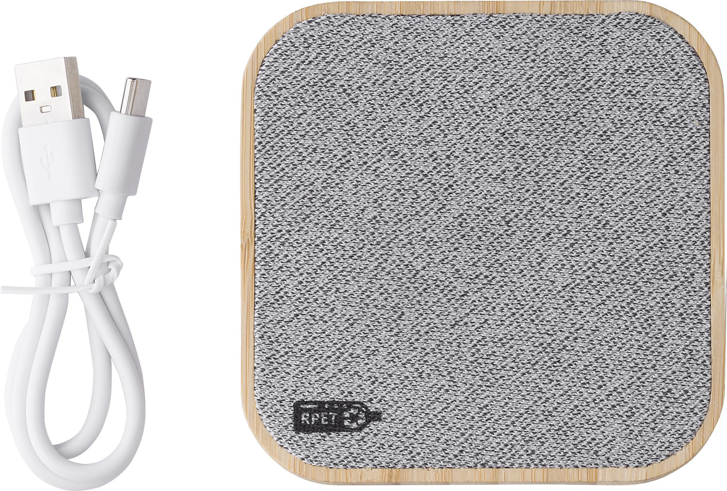 Draadloze oplader Moses | Bamboe | 15 W thumbnail