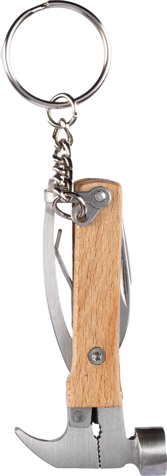 Sleutelhanger Heinrich | Bamboe | Multitool bruin
