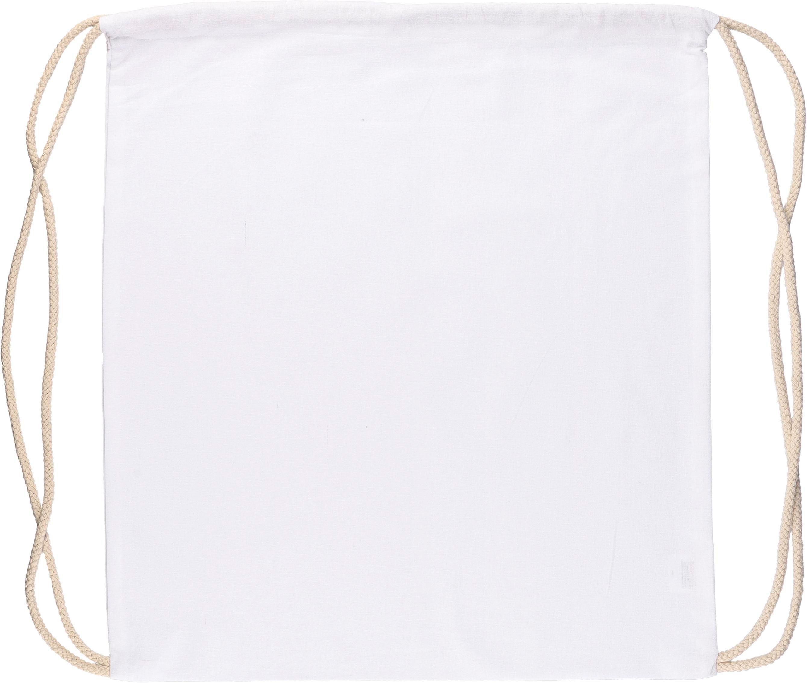 Rugzakje met trekkoord Bridget | Katoen | OEKO-TEX | 7 l wit