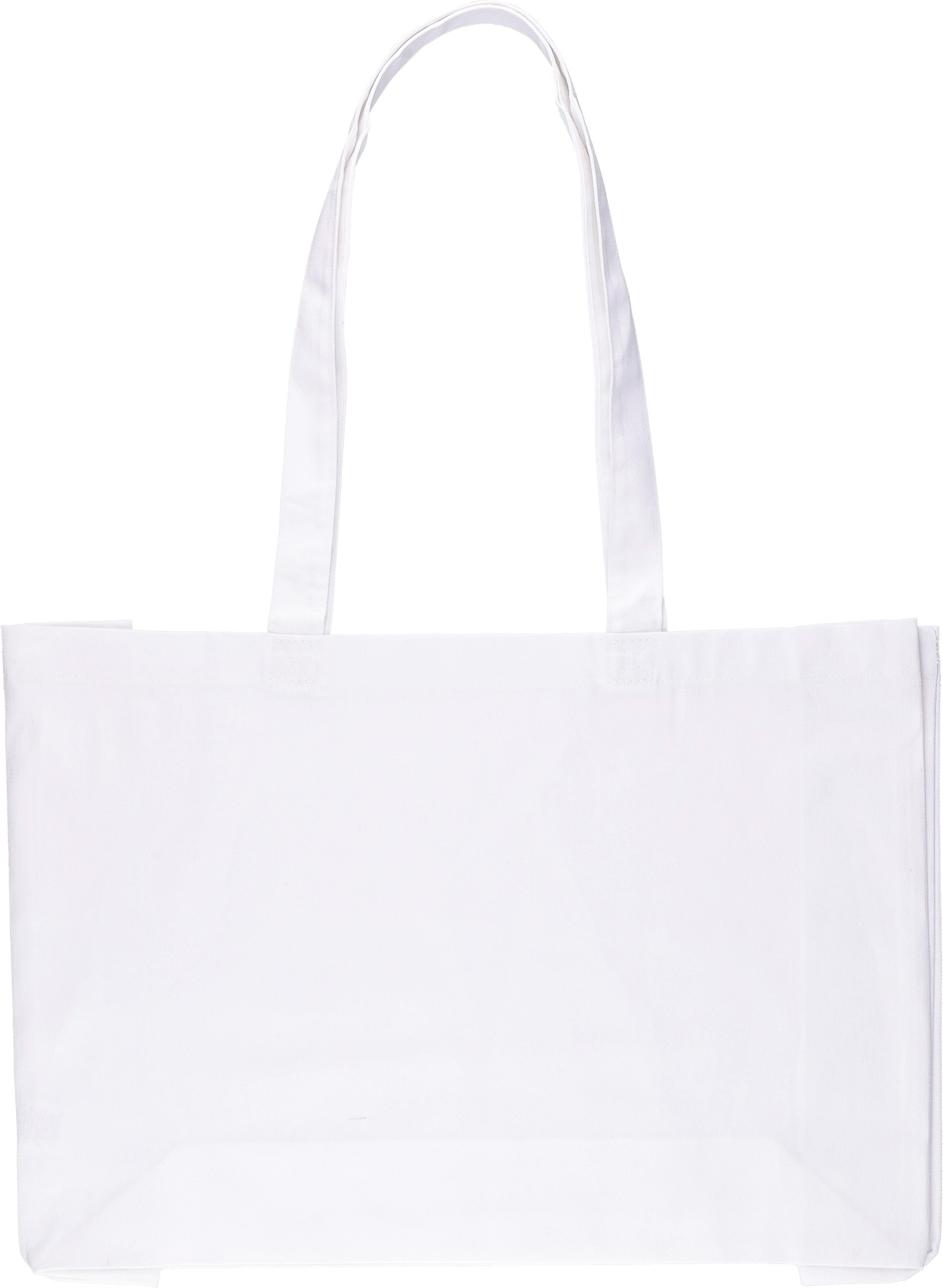 Boodschappentas Isaac | Katoen | Bodemvouw 10 cm wit