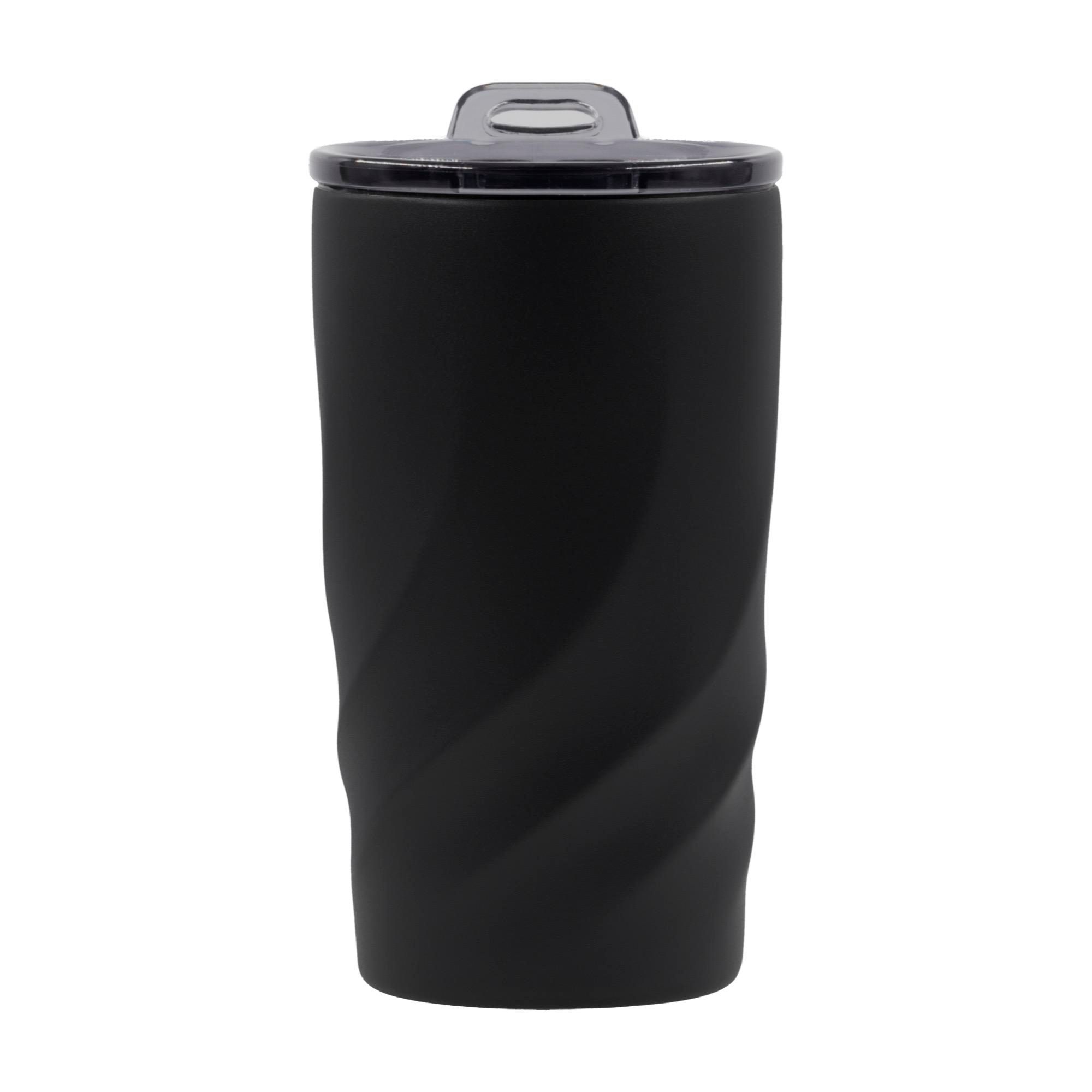 BrandCharger reisbeker Vortex Calix Ceramica | 400 ml zwart