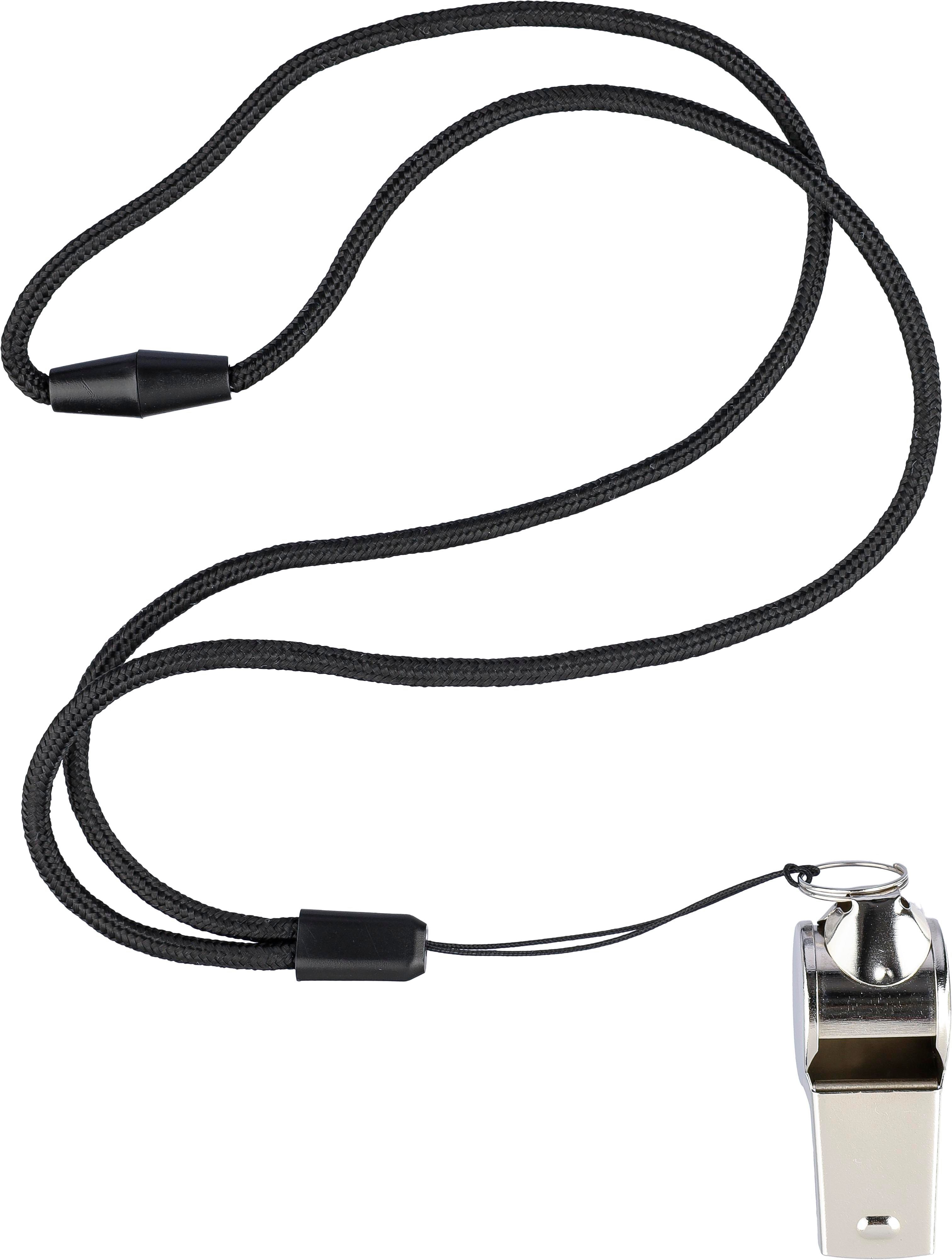 Fluitje Rebecca | Metaal | Polyesterkoord zilver