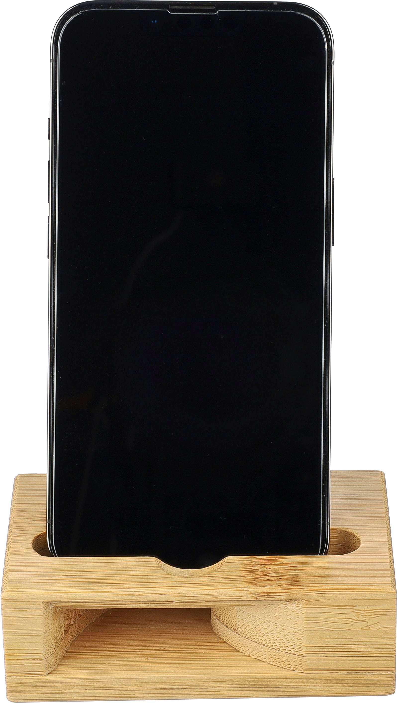 Telefoonstandaard | Bamboe | Geluidsamplificator thumbnail