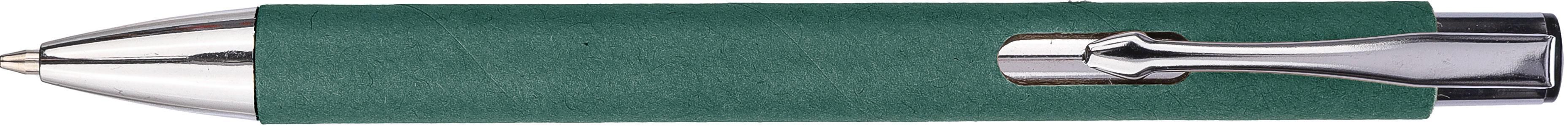 Balpen Debra | Chromen details groen, Blauwschrijvend