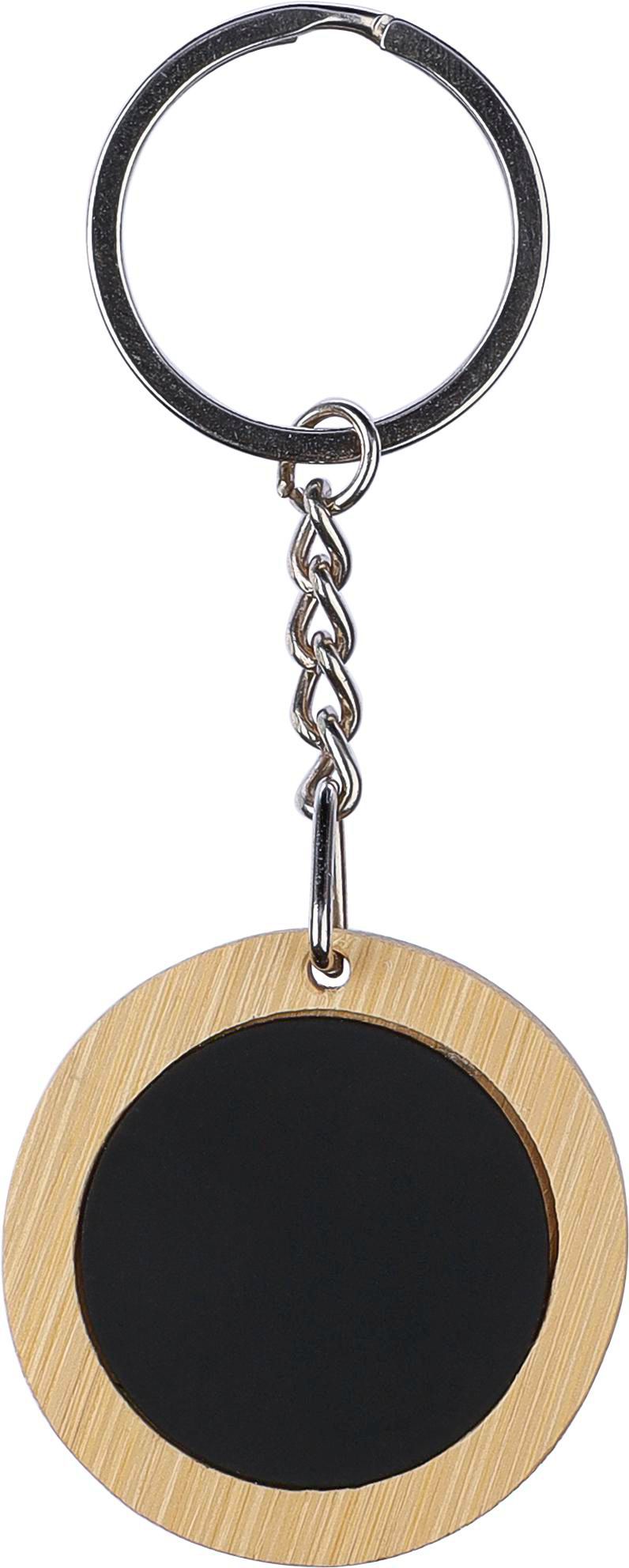 Sleutelhanger Gene | Bamboe | Rond zwart