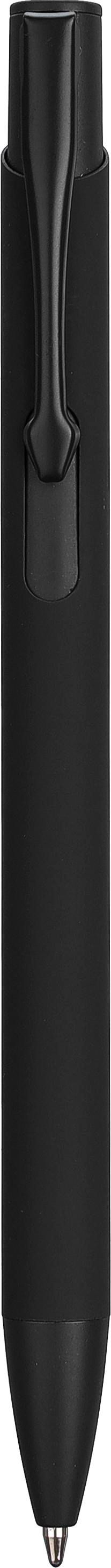 Balpen Gladys | Rubberfinish zwart, Blauwschrijvend