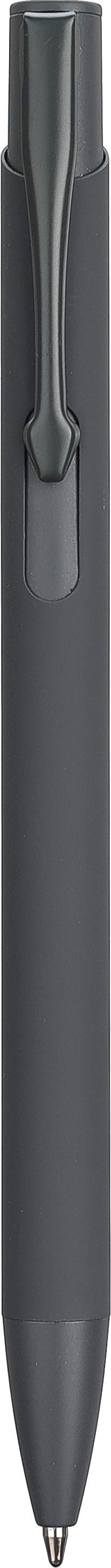 Balpen Gladys | Rubberfinish grijs, Blauwschrijvend