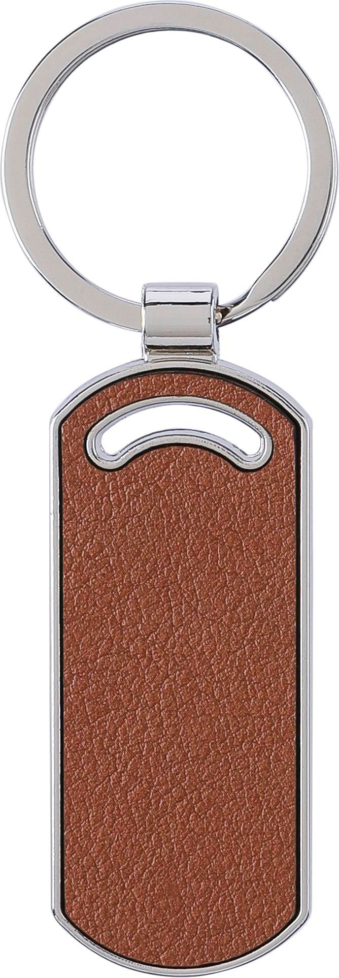 Sleutelhanger Jill | Leer | Ovaal bruin