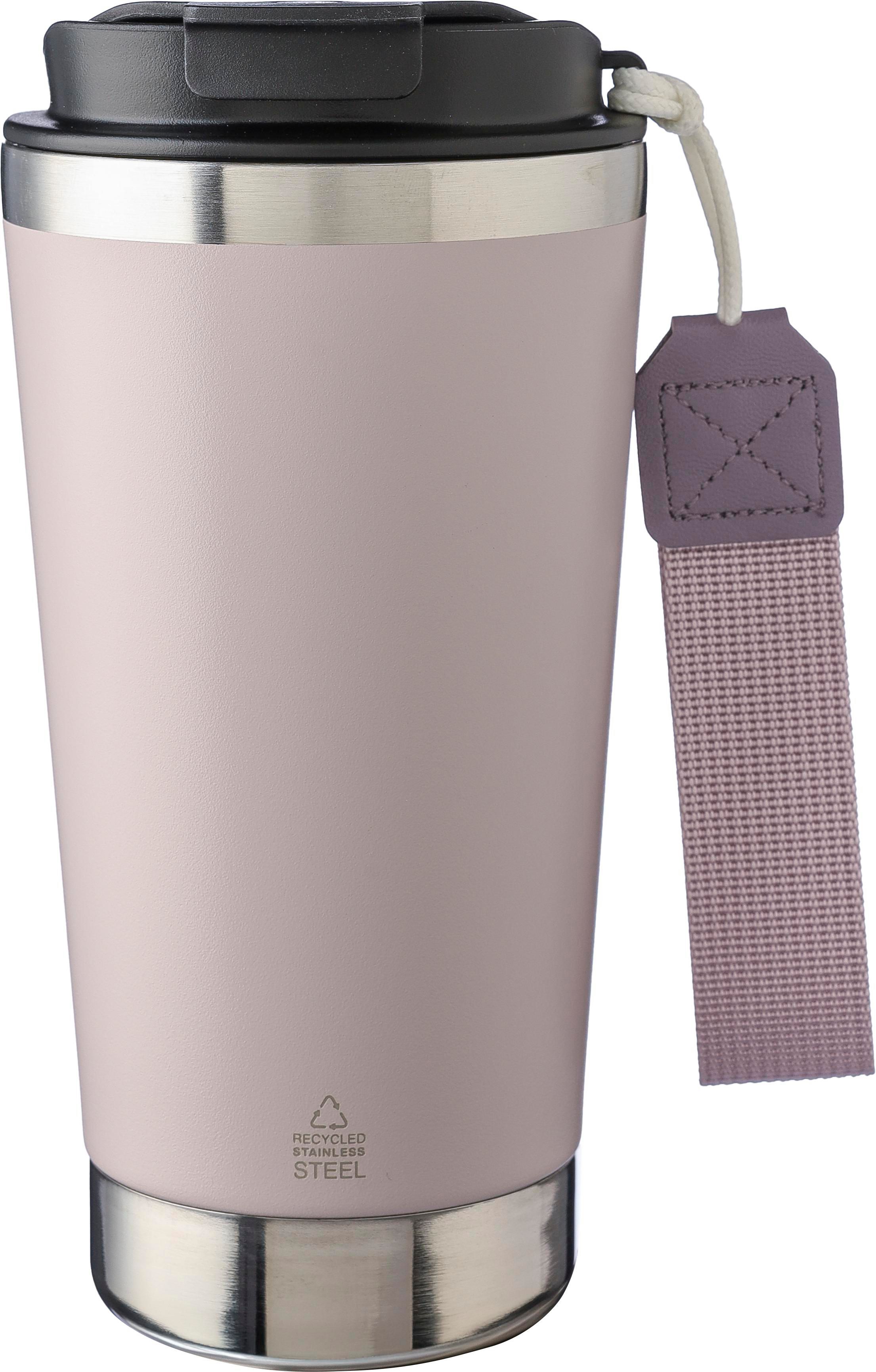 Dubbelwandige thermosbeker Kayla | 500 ml pastel roze