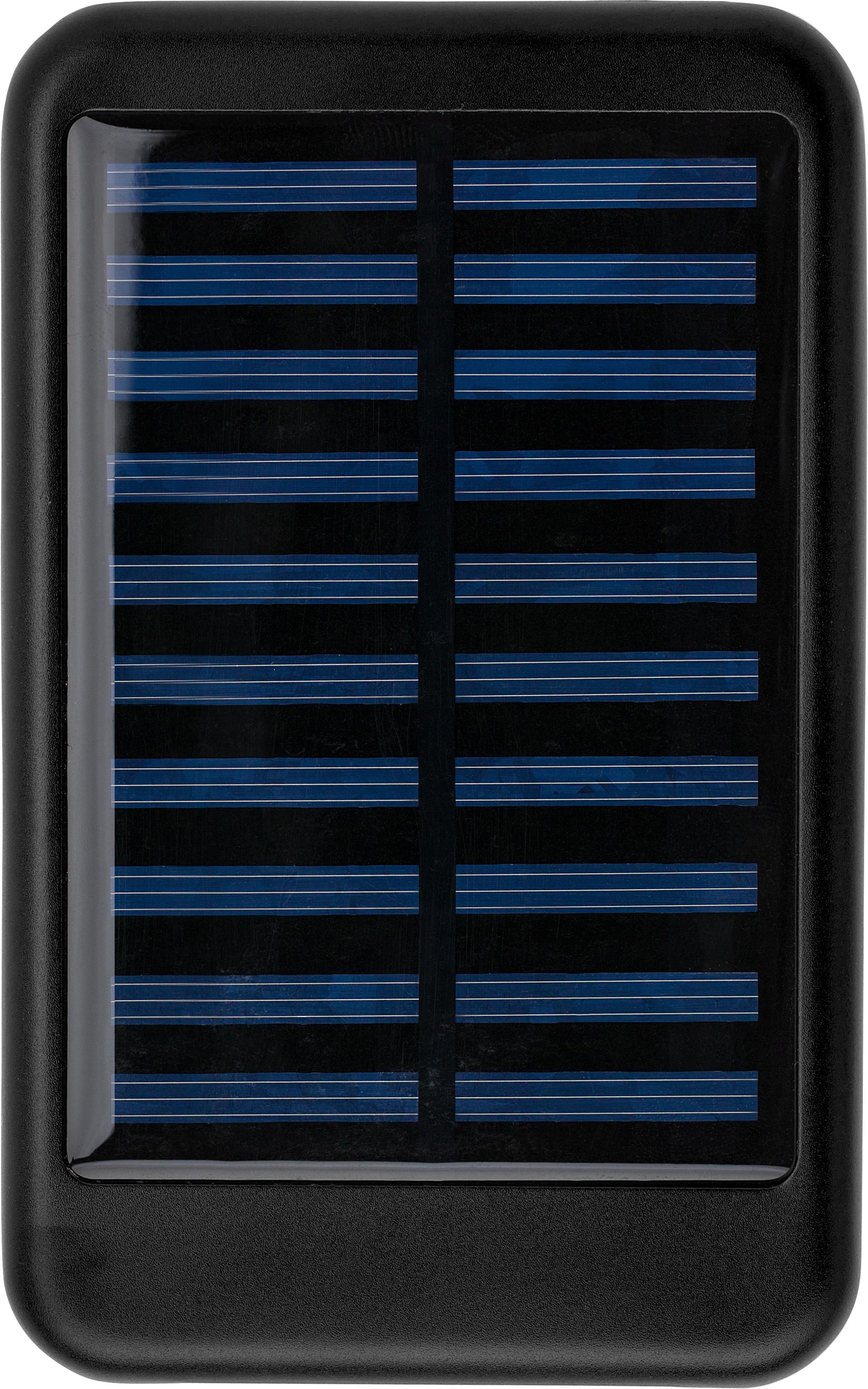 Powerbank Tycho | Aluminium | Solar | 4.000 mAh zwart