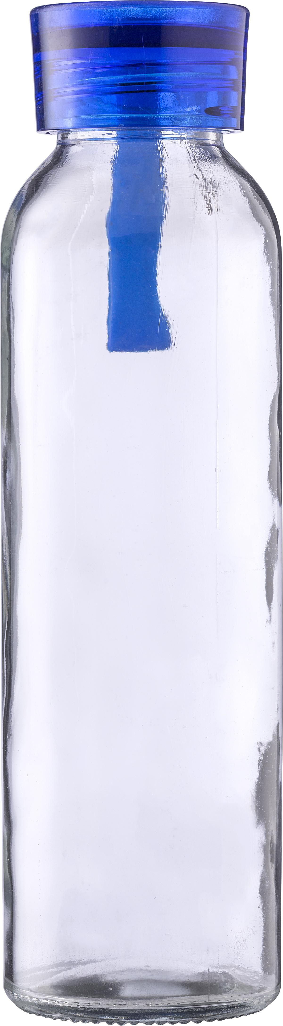 Drinkfles | Glas | Gekleurde dop | 500 ml lichtblauw