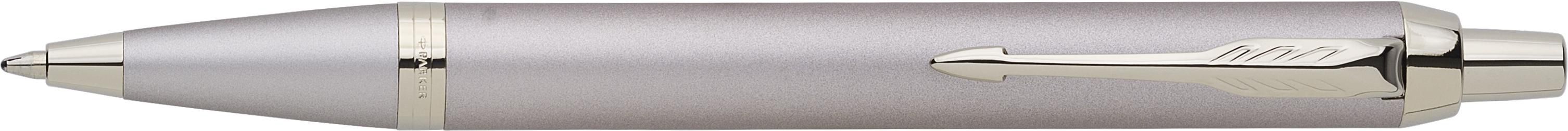 Parker IM Monochrome balpen | Metaal champagne, Blauwschrijvend
