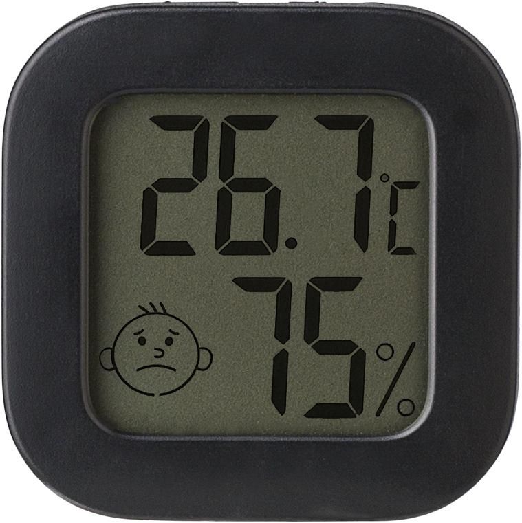 Hygrometer Kinsley | Kunststof | 4 cm zwart