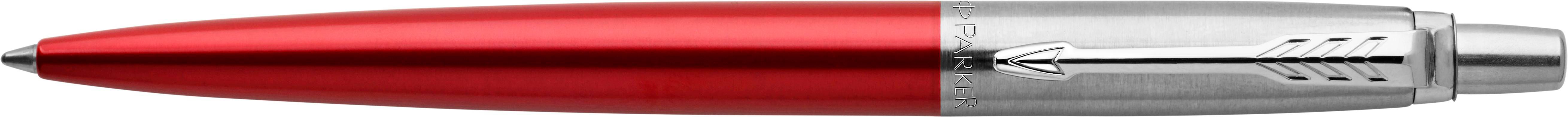 Parker Jotter Core balpen | Roestvrijstaal rood, Blauwschrijvend