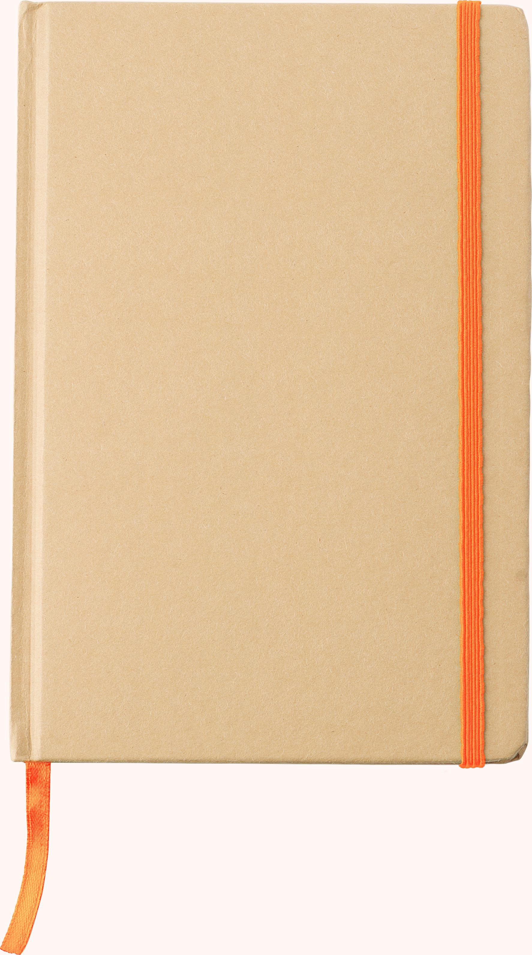 Notitieboek Gianni | A5 | Gelinieerd oranje
