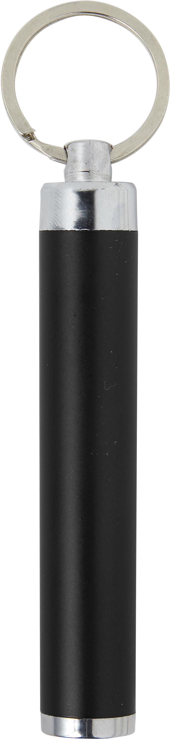 Sleutelhanger met zaklamp Zola zwart