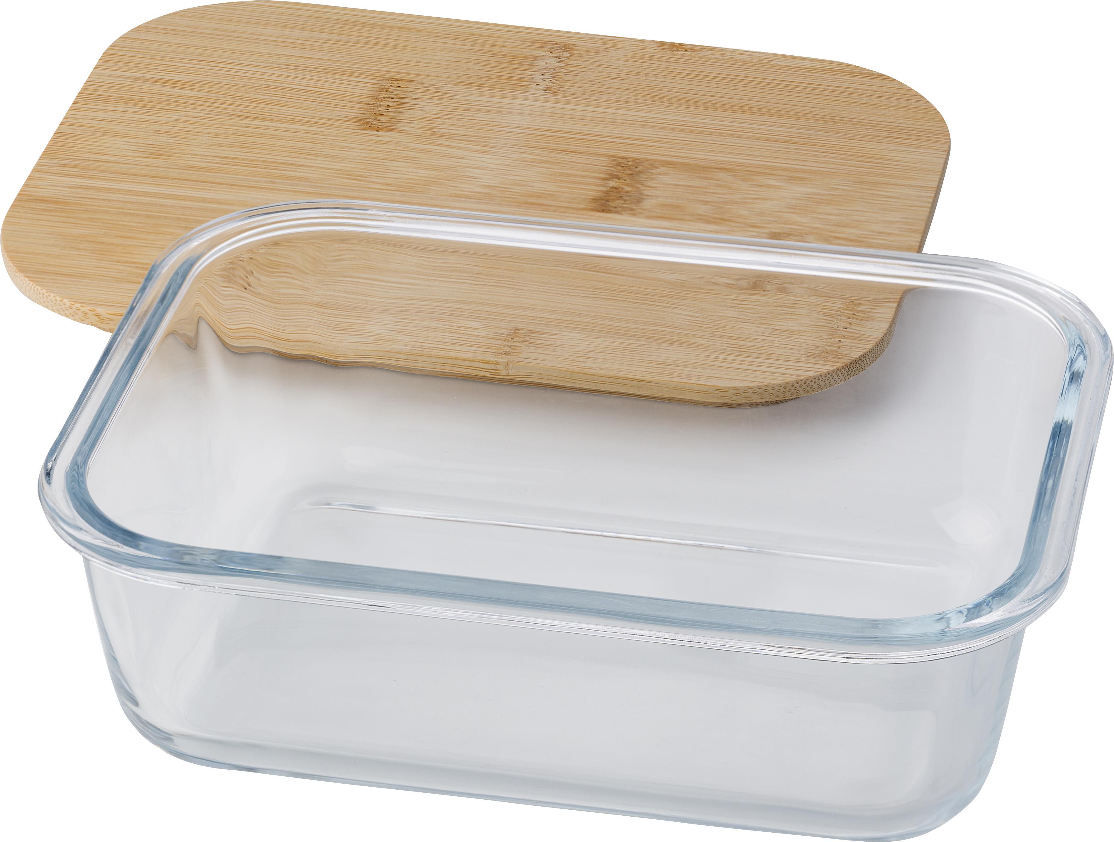 Lunchbox Nicole | Glas | Bamboe deksel | 900 ml thumbnail
