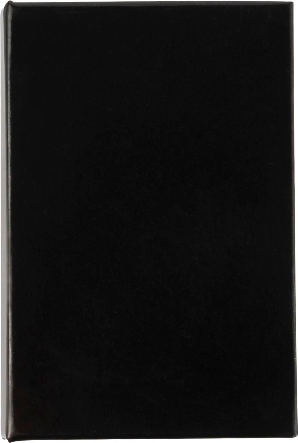 Memobladenset Belinda | Hardcover | 5 kleuren zwart