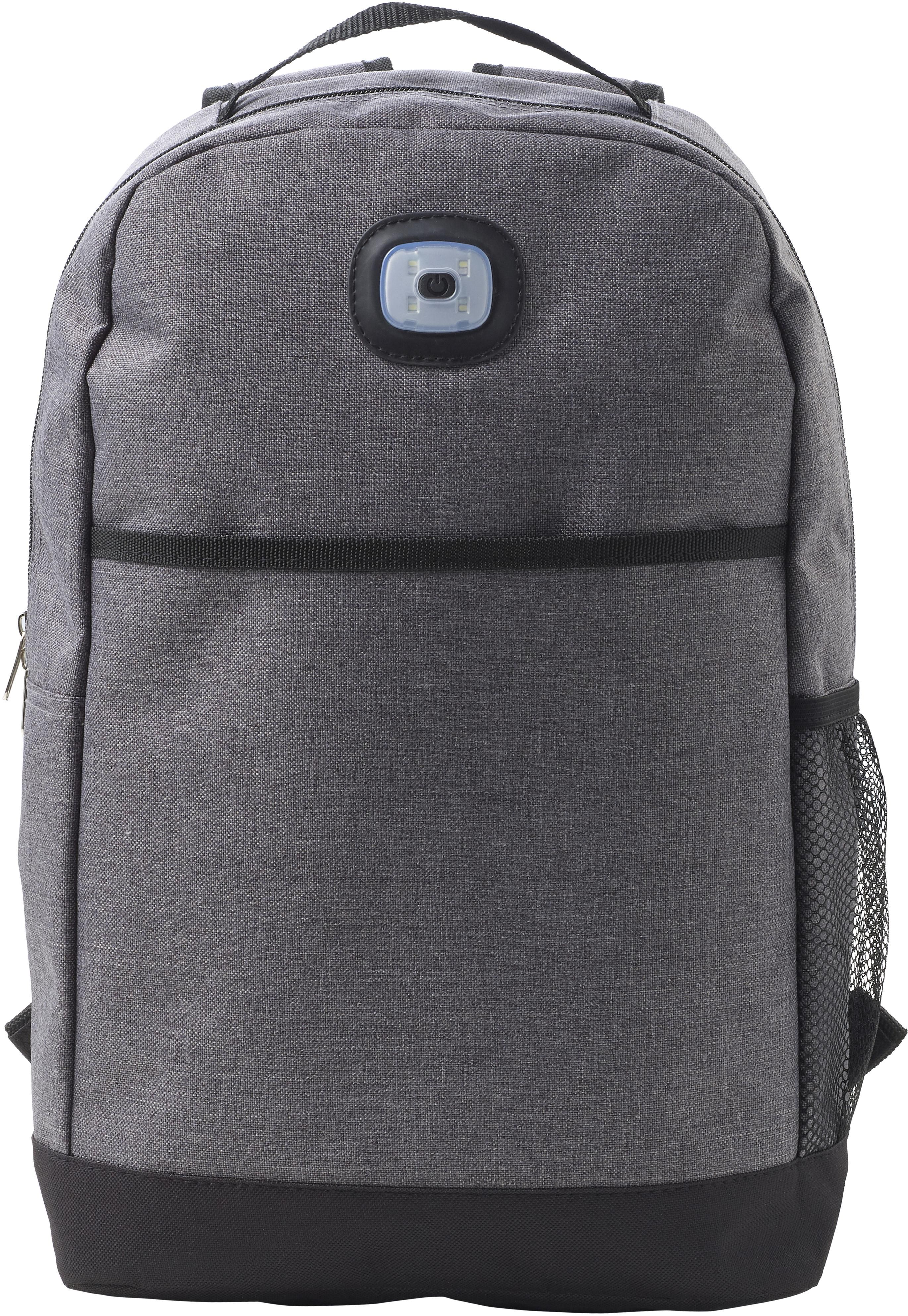 Rugzak Katarina | Polyester | Met lampje | 18 l grijs