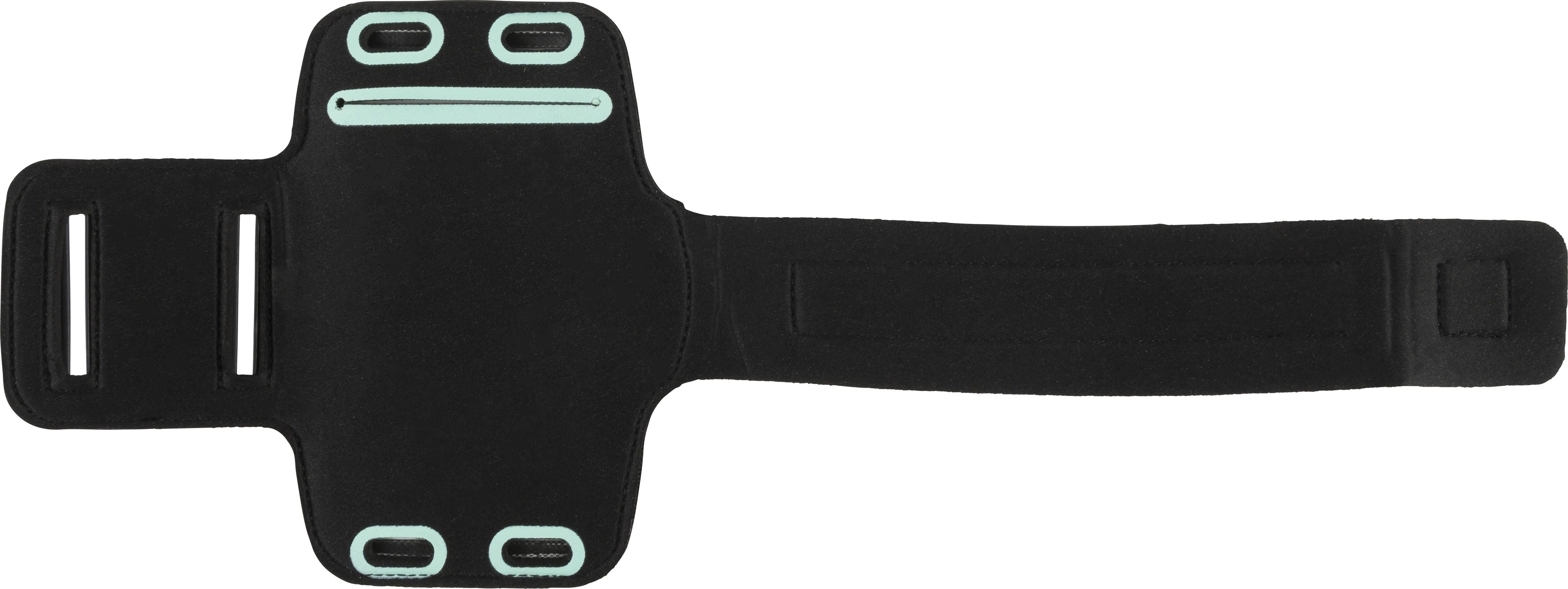 Telefoonarmband Danny | Kunststof en klittenband zwart