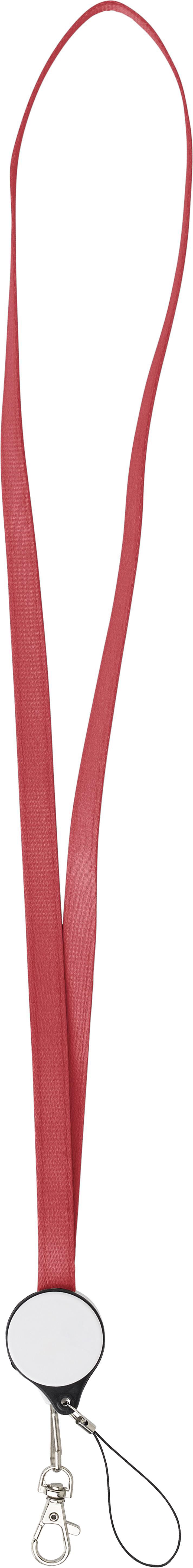 ABS 2-in-1 keycord Romario rood