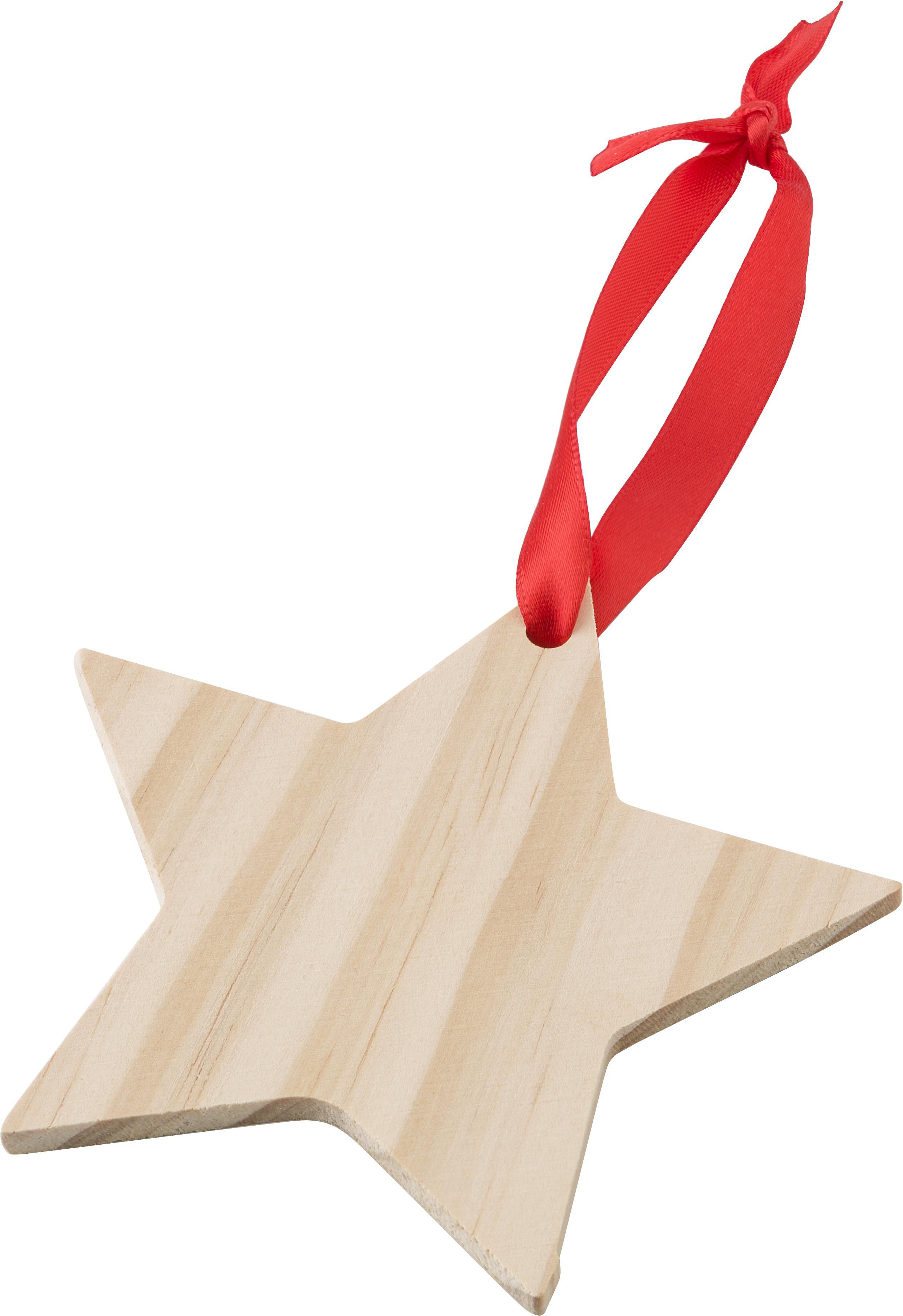 Houten kerstornament Ster Caspian thumbnail