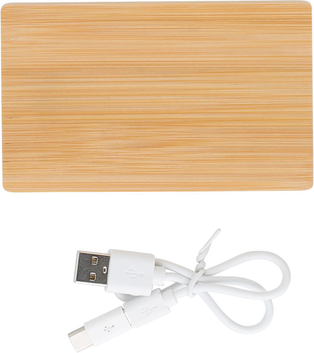 Bamboe powerbank Ruby bruin