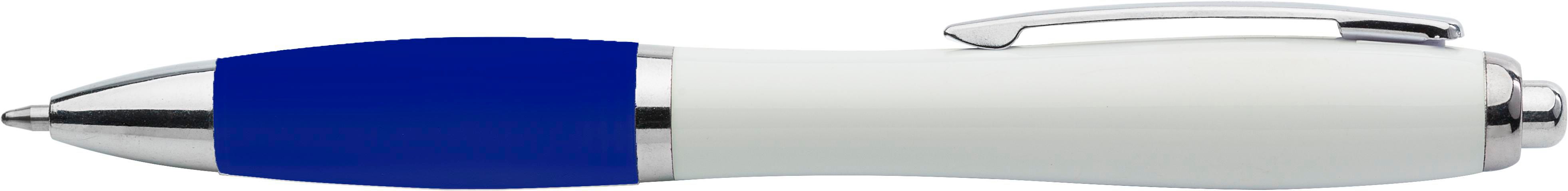 Balpen Swansea | Rubberen grip blauw, Blauwschrijvend