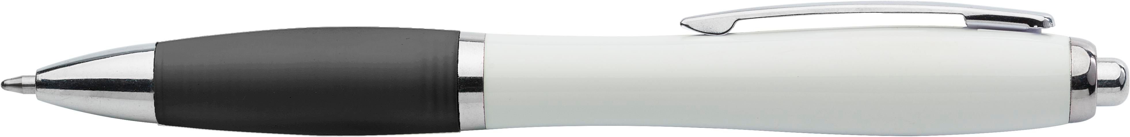 Balpen Swansea | Rubberen grip zwart, Blauwschrijvend