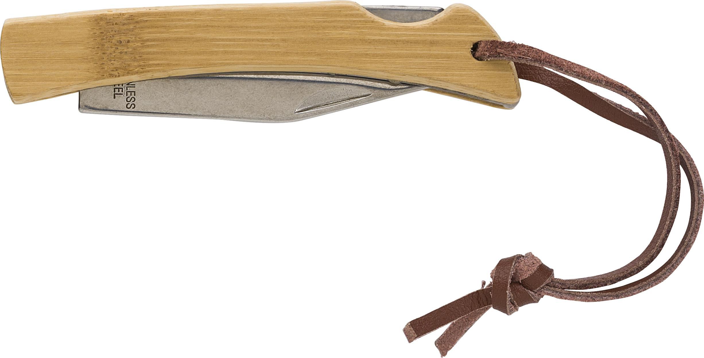 Opvouwbaar mes Beckett | Bamboe bruin