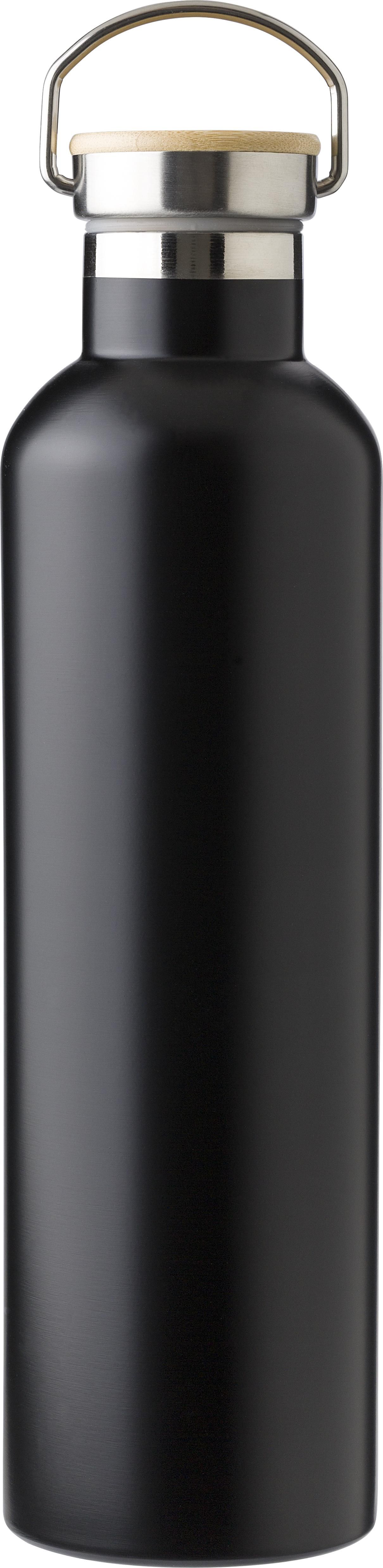 Dubbelwandige fles Damien | 1 l zwart