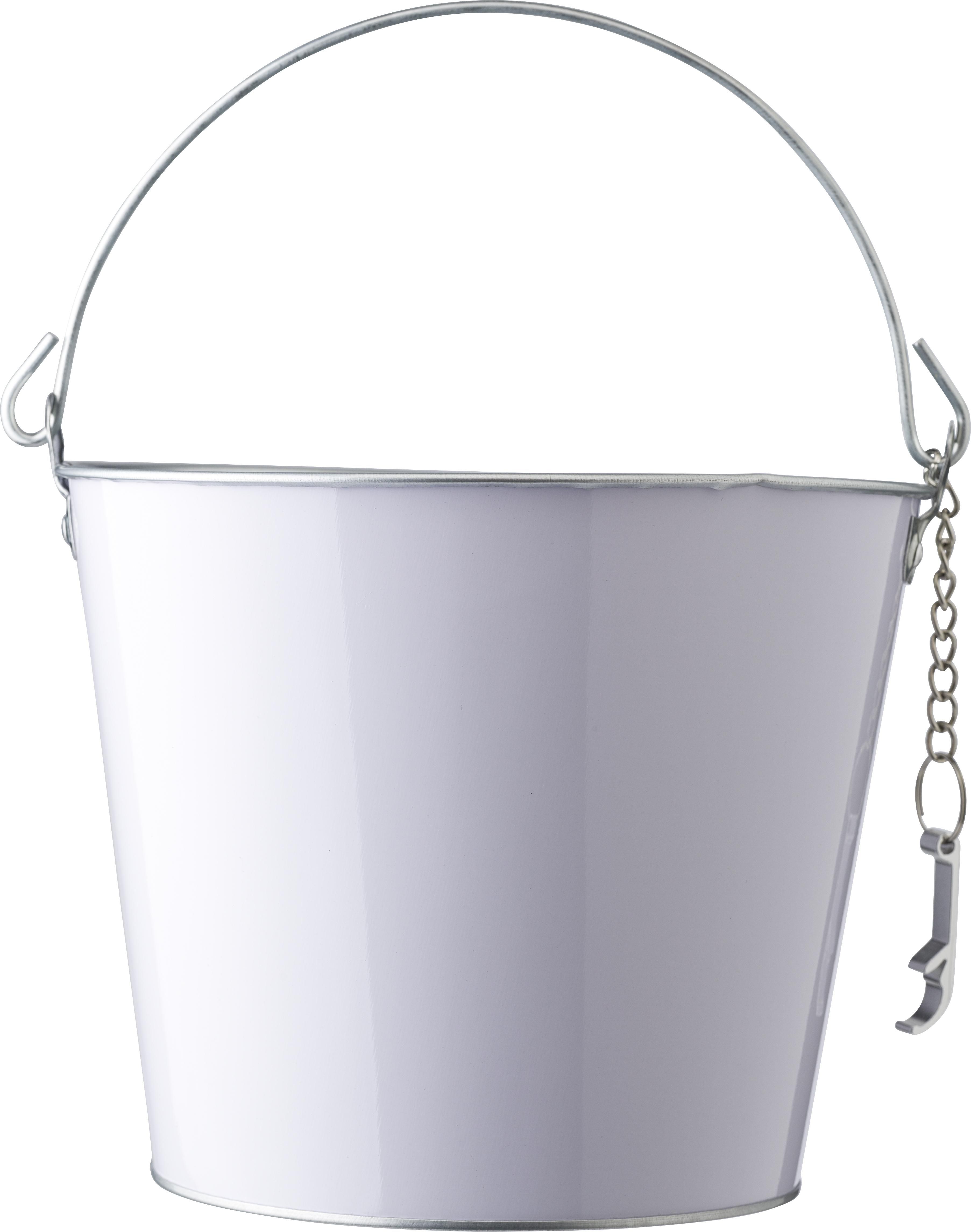 IJzeren en aluminium ijsemmer Corey wit