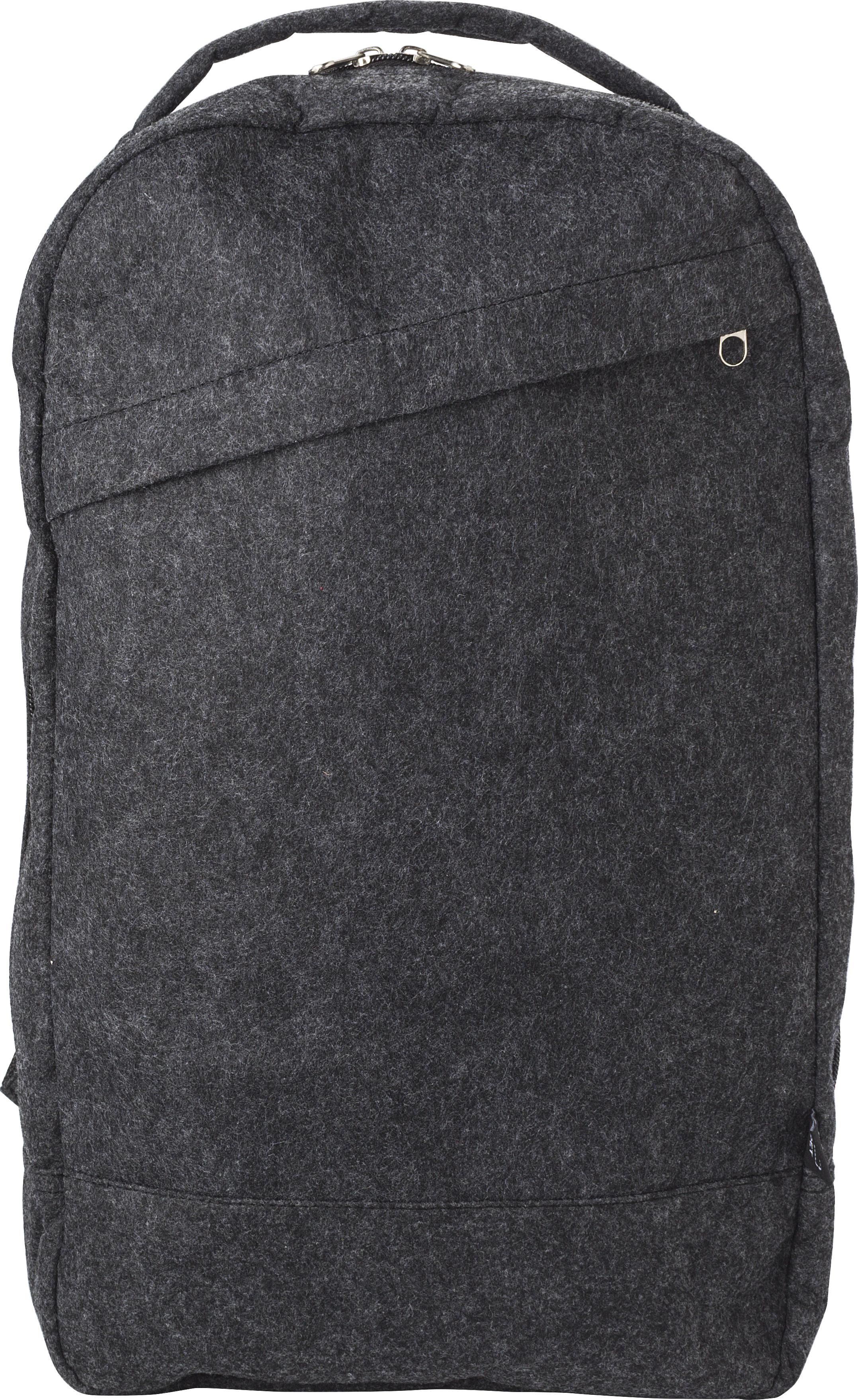 Rugzak Eleanor | Vilt | 15 l donkergrijs