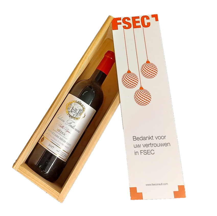Enkele wijnkist voor 1 fles