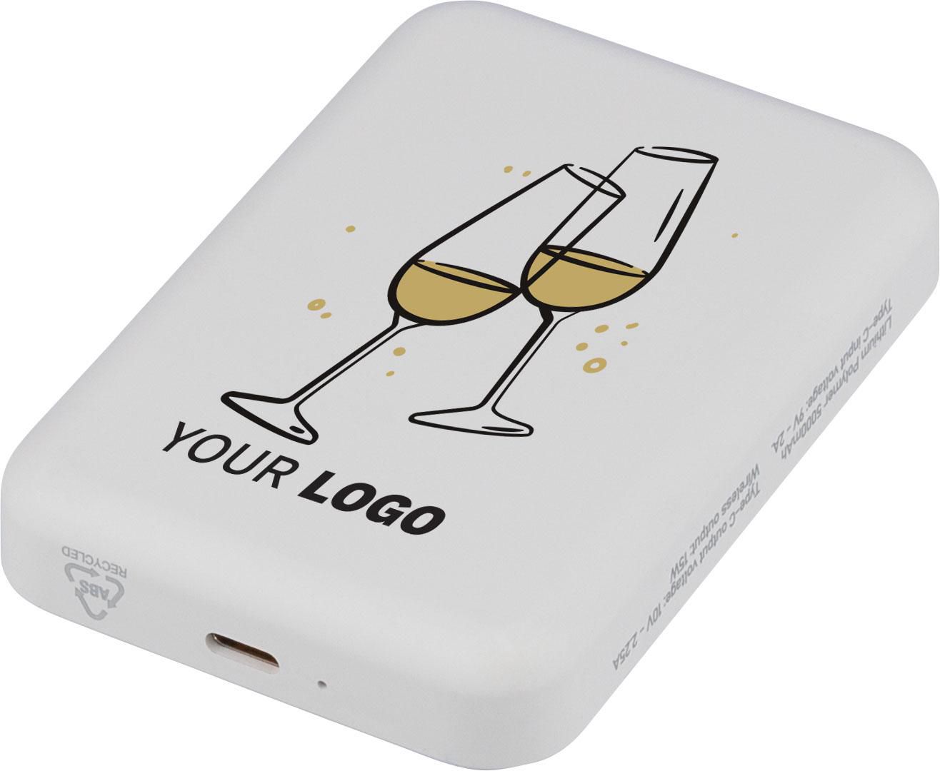 Draadloze-opladerpowerbank Miren | 5.000 mAh | Geschikt voor MagSafe thumbnail