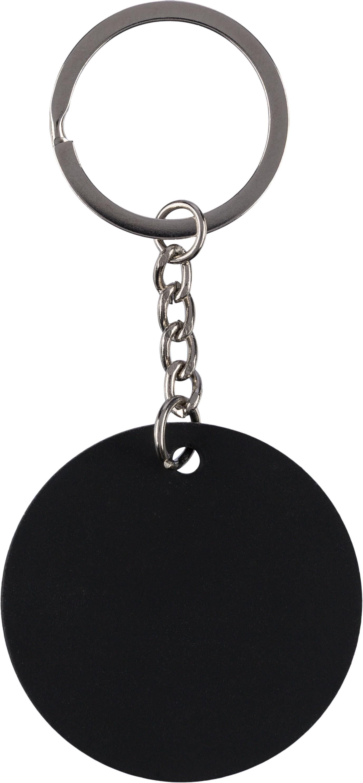 Sleutelhanger Risa | Rond zwart