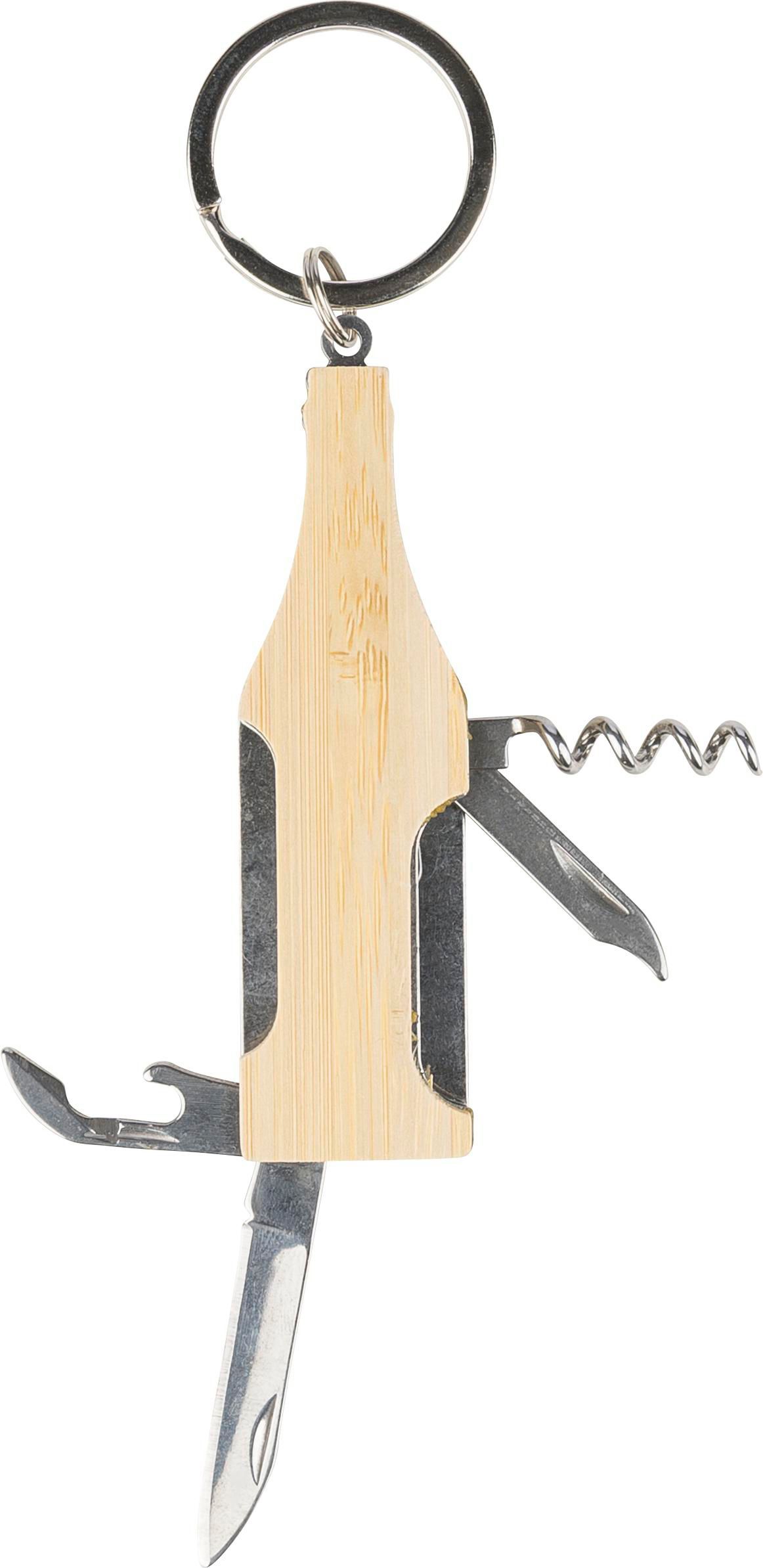 Sleutelhanger met multitool Inaya | Bamboe thumbnail