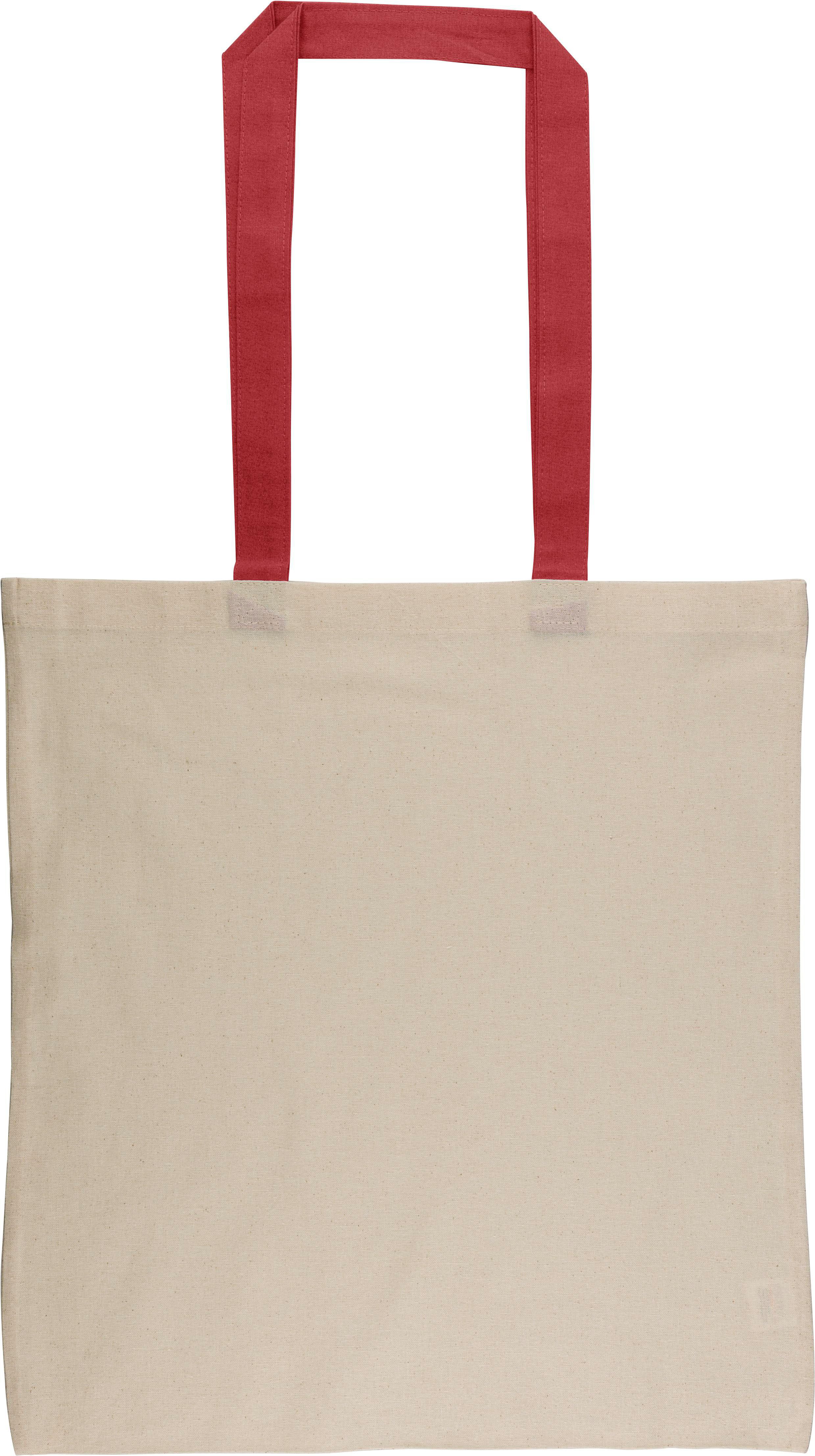 Boodschappentas Maris | Katoen | Gekleurde hengsels rood