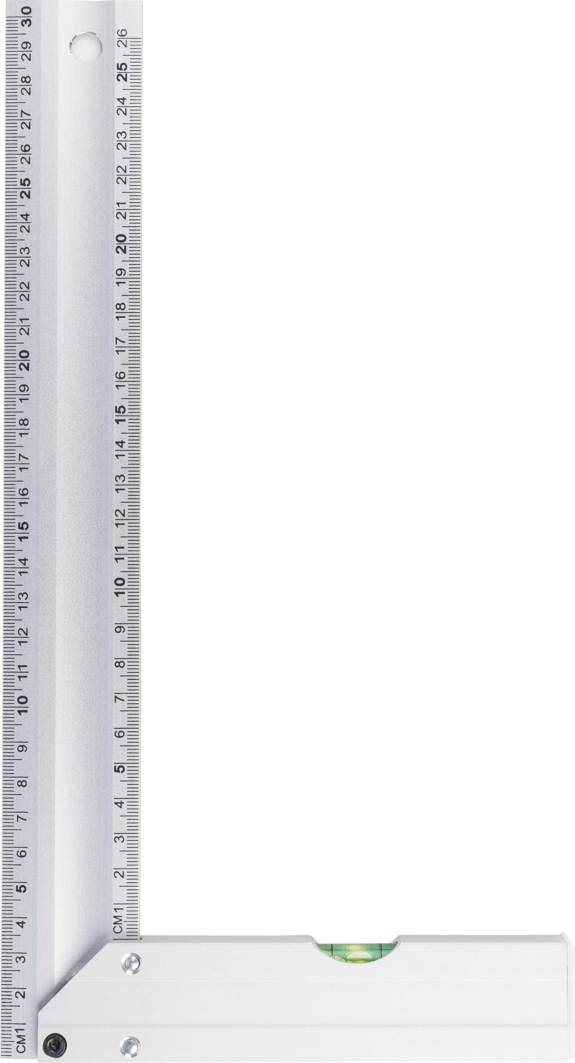 Winkelhaak Camila | 30 cm | Met waterpas zilver
