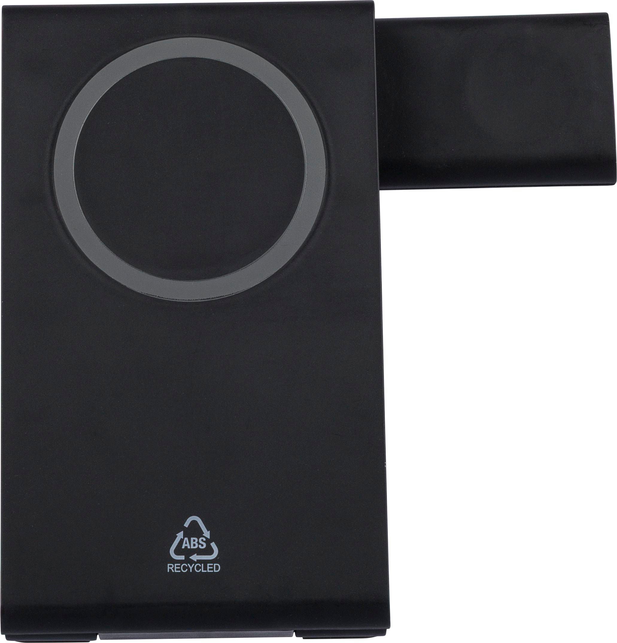 Draadloze oplader Valerio | 3-in-1 | Magnetisch zwart