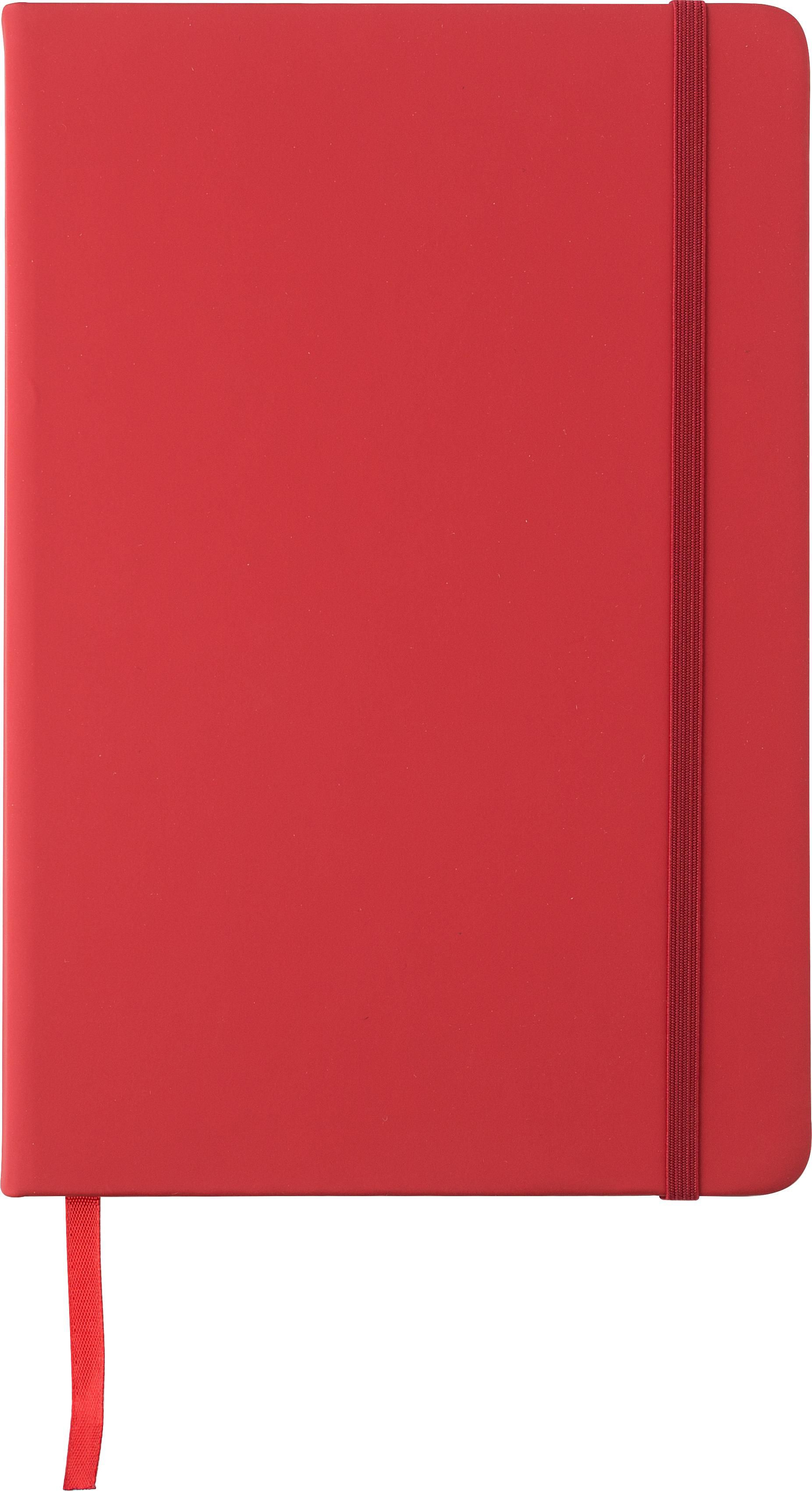 Notitieboek Eva | PU | A5 | Gelijnd rood