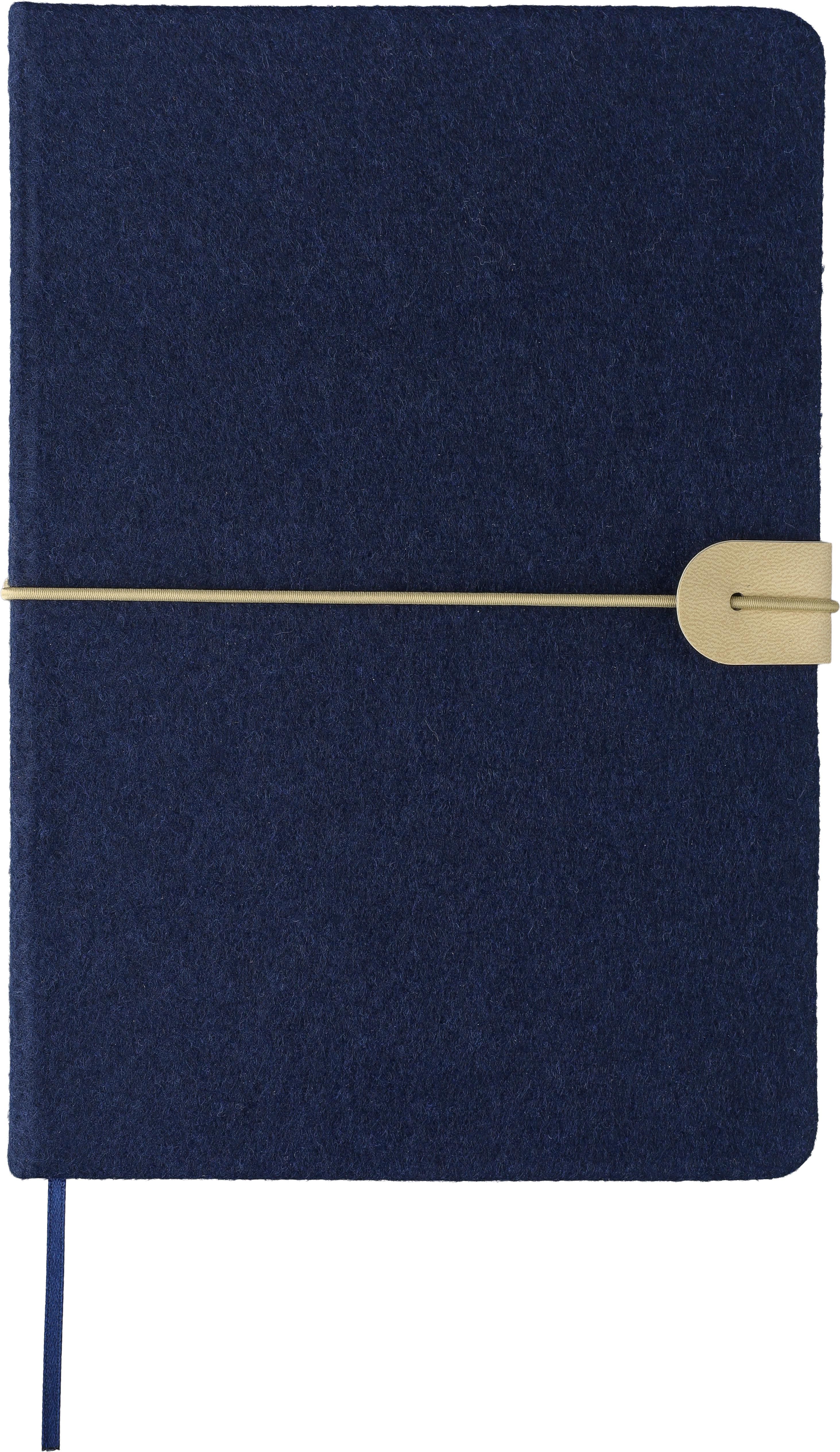 Notitieboek Danio | Vilt | A5 | Gelijnd blauw