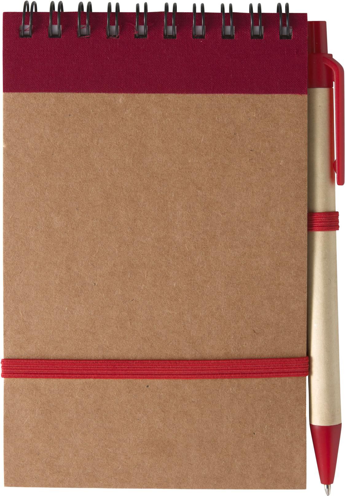Notitieboek Emory | Karton | A6 | Gelijnd rood