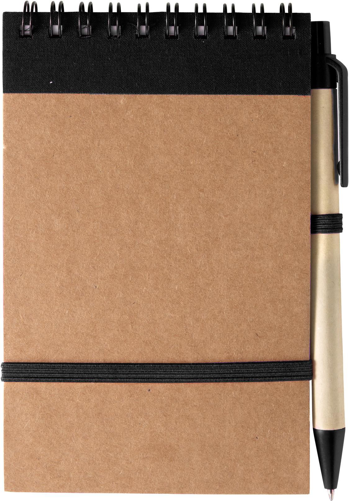 Notitieboek Emory | Karton | A6 | Gelijnd zwart