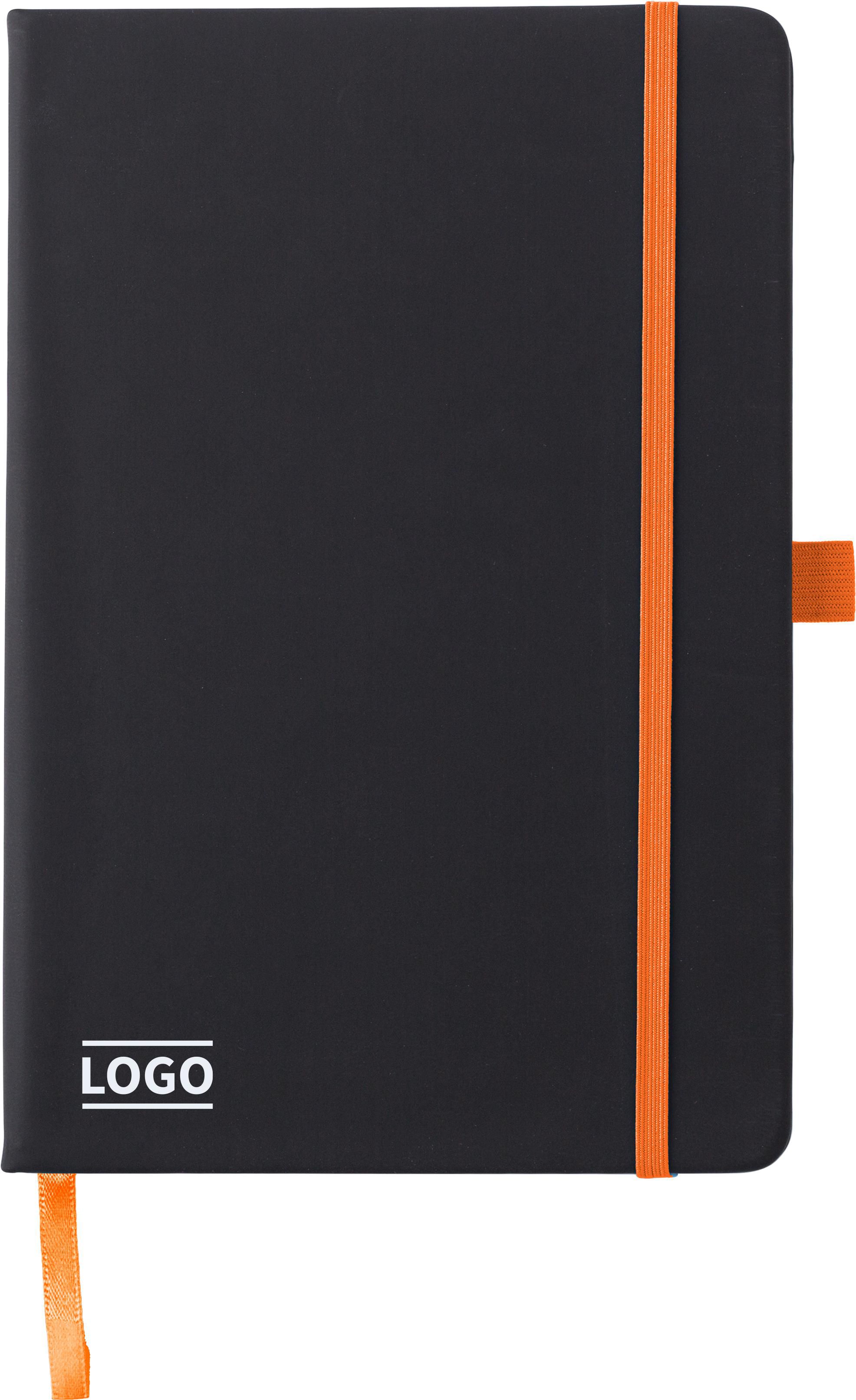 Notitieboek Charlene | PU | A5 | Gelinieerd oranje