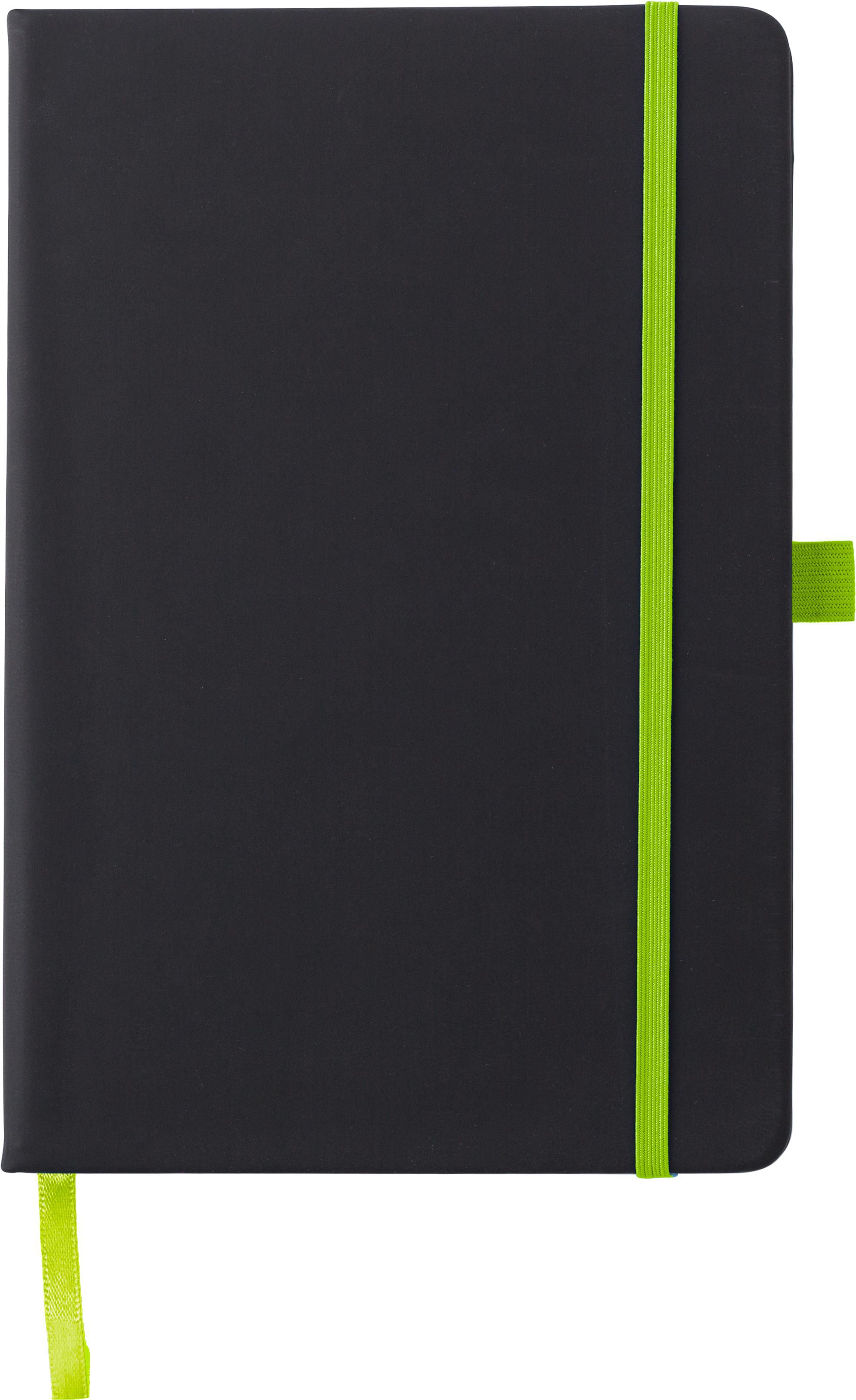Notitieboek Charlene | PU | A5 | Gelinieerd lime
