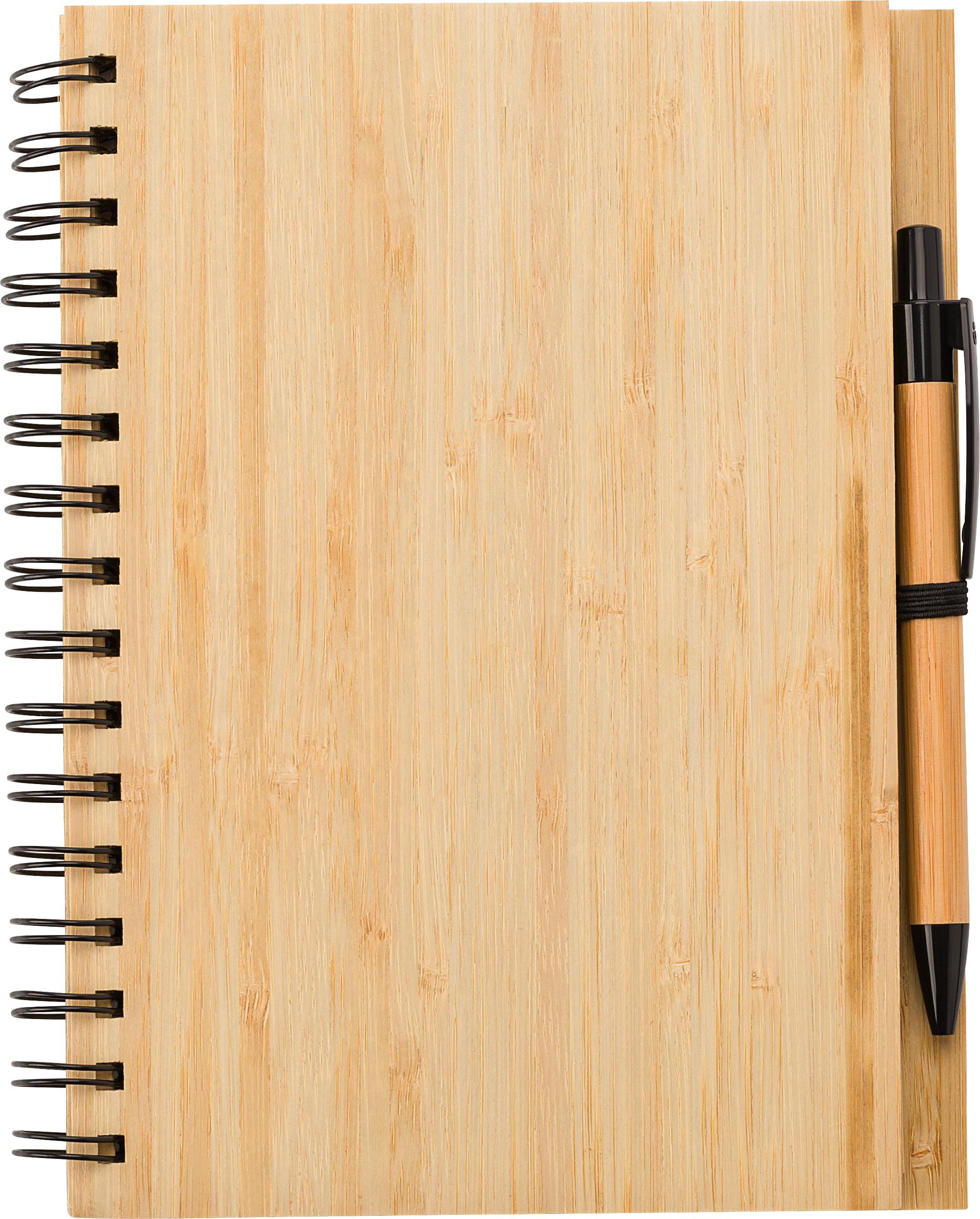 Notitieboek Carmen | Bamboe | A5 | Gelijnd | Met balpen thumbnail