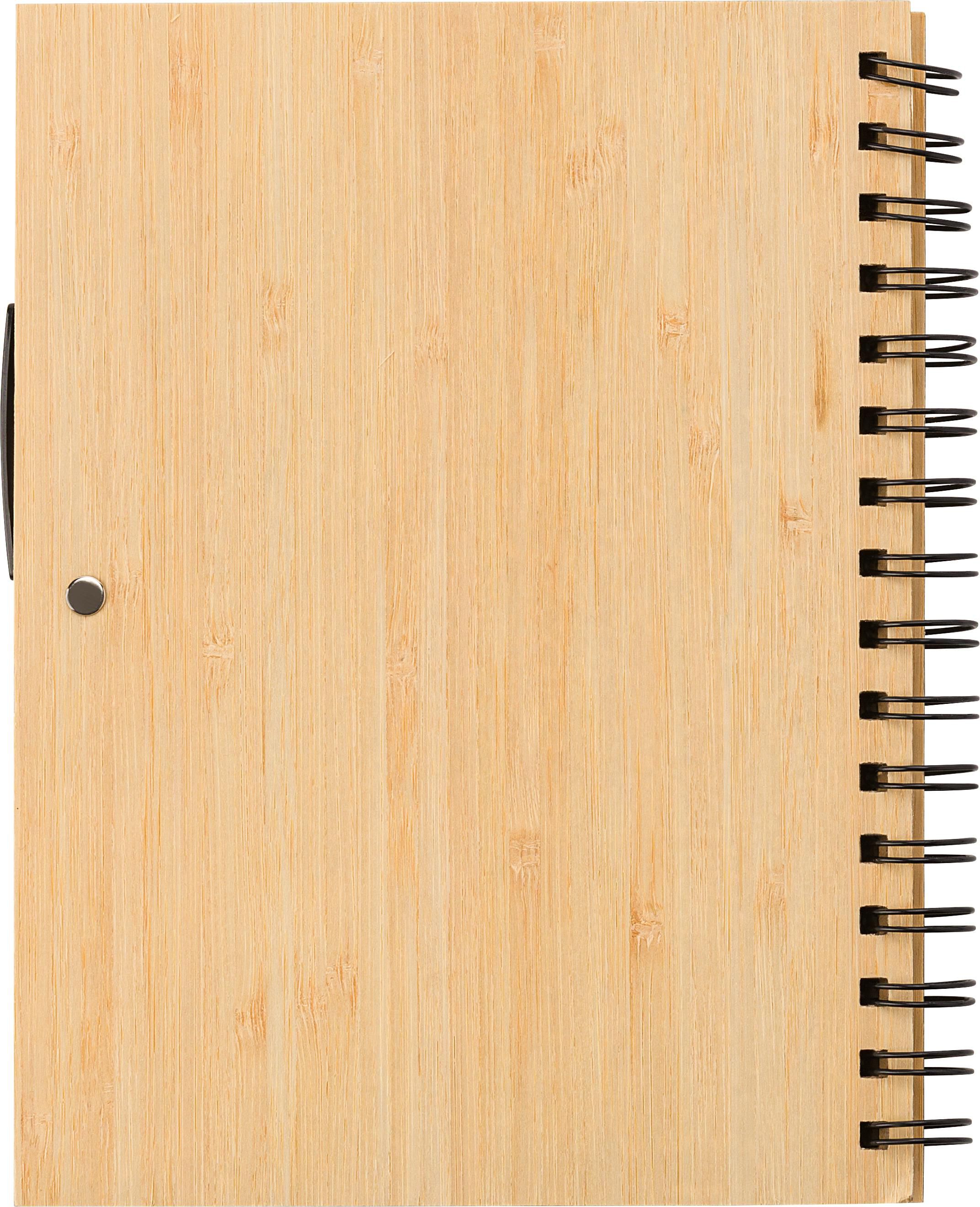 Notitieboek Carmen | Bamboe | A5 | Gelijnd | Met balpen thumbnail