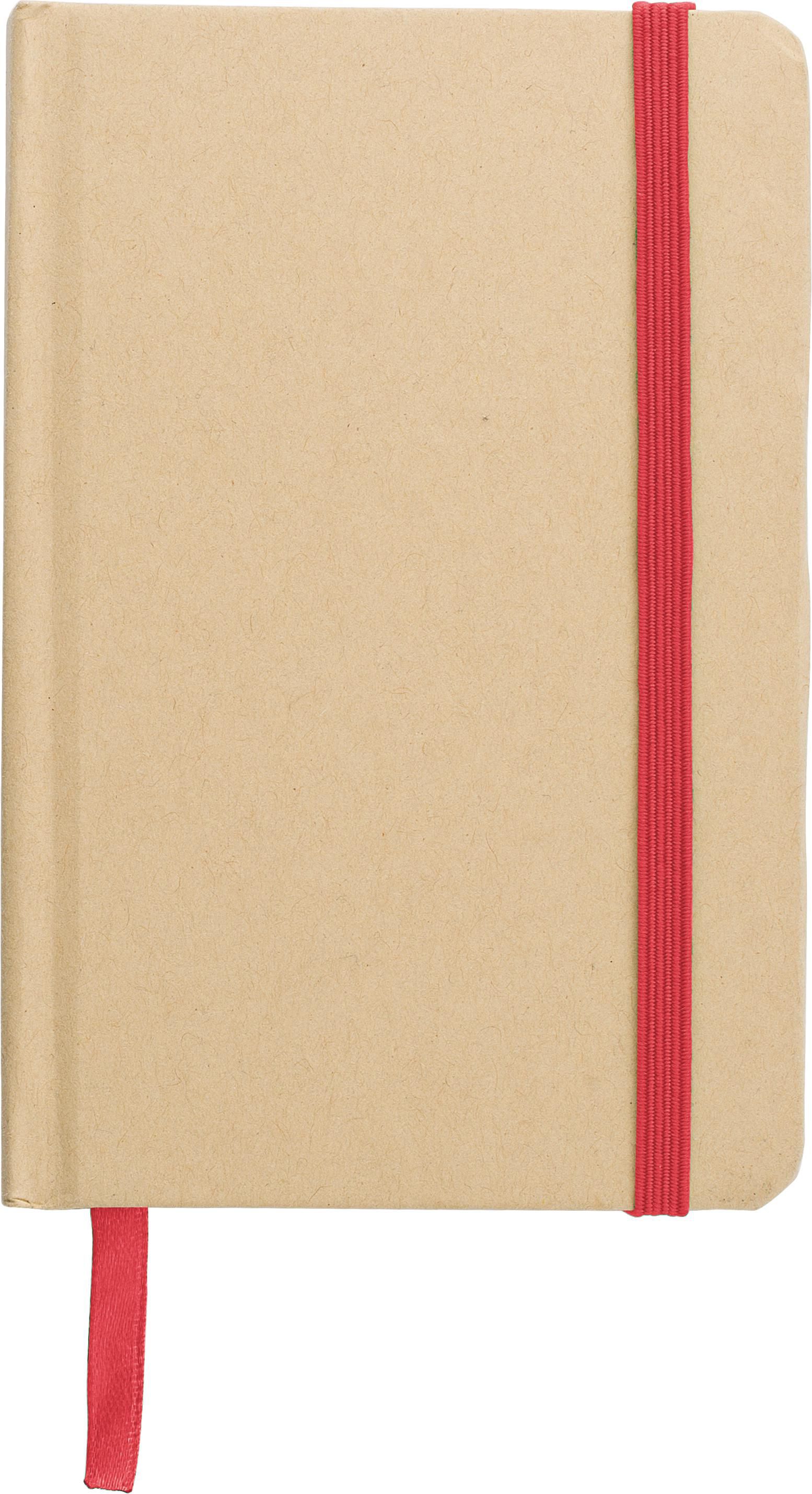Notitieboek John | Papier | A6 | Gelijnd rood