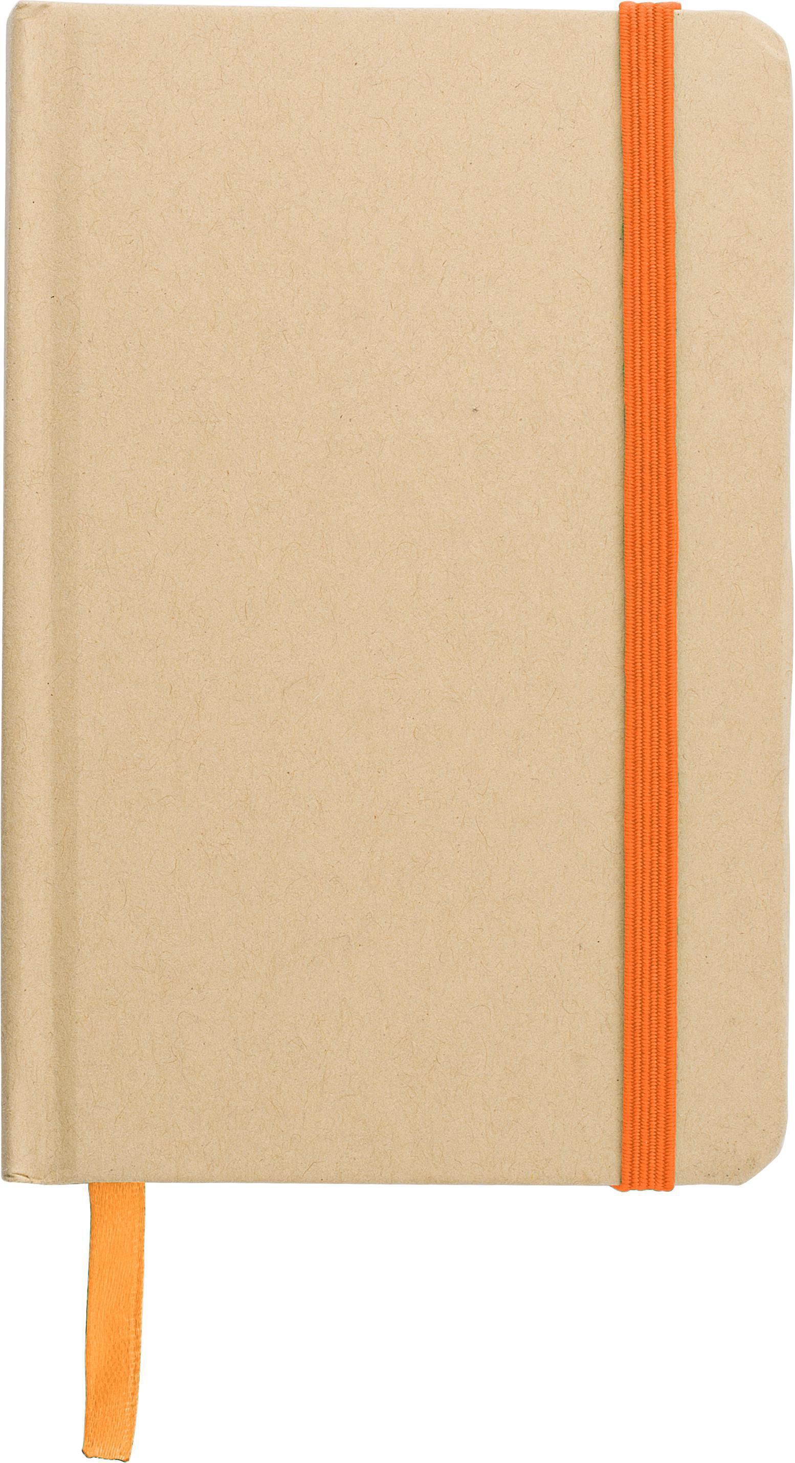 Notitieboek John | Papier | A6 | Gelijnd oranje